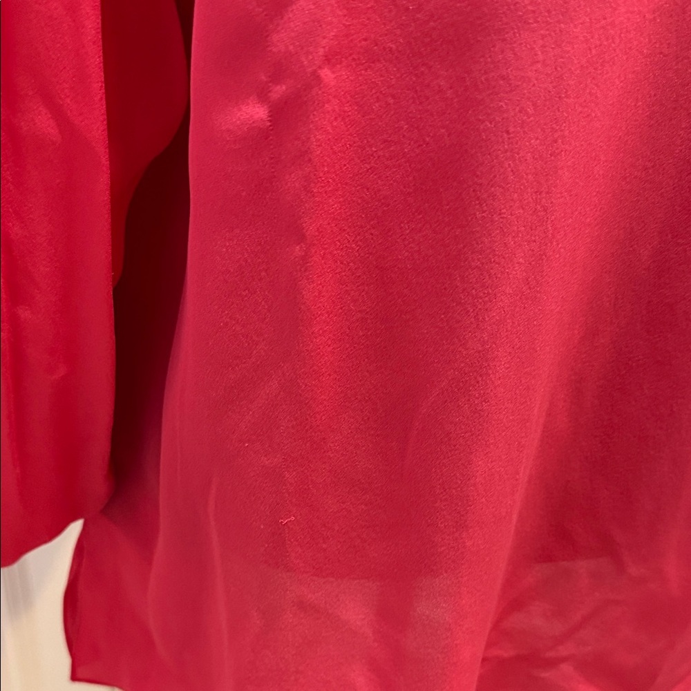 Kobi Halperin V-Neck Long Sleeve Blouse - Hot Pink - Picture 5 of 6